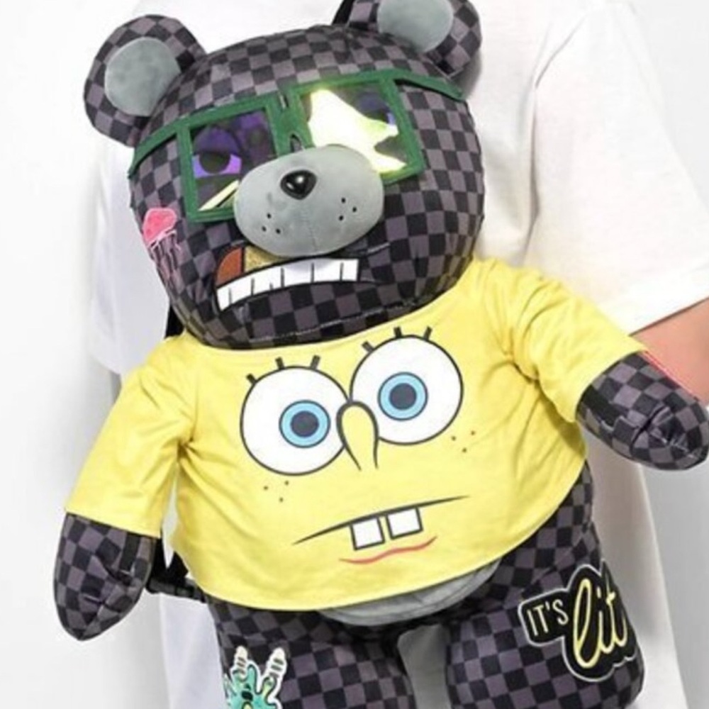 Sprayground x SpongeBob Backpack Limited Edition Trillion $ Bear Bag Rare! NWT